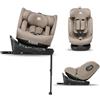 Deryan Carly Seggiolino 360 i-Size 0-12 Anni - Girevole 360 Gradi, Seggiolino Auto 0-36 Kg, ISOFIX, Seggiolino Reclinabile 8 Posizioni, 12 Posizioni Poggiatesta, Tessuti Traspiranti (Torrone)
