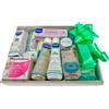 MomentosGourmet - Cestello per neonati speciale | Include gel, shampoo, creme, sapone, idratante e altro | Ciuccio Suavinex 0-6 mesi | 10 pannolini taglia 2