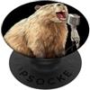 Capybara Karaoke Outfit Bella capibara con microfono per gli amanti del karaoke e del canto PopSockets PopGrip Adesivo