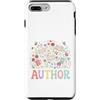 Literary Bloom Studio Custodia per iPhone 7 Plus/8 Plus Autore Scrittore Libri Floreali Natura Design Creativo