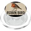 Robin Bird Outfit Grafica carina con pettirosso PopSockets PopGrip per MagSafe