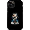 Electric Electrician Dog Lover Custodia per iPhone 11 Pro Linea certificata Dog Danger Lineman Life