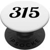 Area Code Tees 315 Prefisso per Syracuse New York PopSockets PopGrip Adesivo