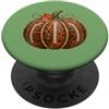 Fall Pumpkin Footy Studio Divertente calcio zucca leopardo autunno stagione PopSockets PopGrip Adesivo