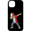Italia Dab Nation Custodia per iPhone 14 Plus Bandiera Italiana Dab Boy Orgoglio Nazionale Giovani