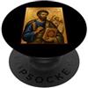 Icona di San Matteo Elegante icona cattolica di San Matteo PopSockets PopGrip Adesivo