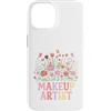 Bloom & Brush Designs Custodia per iPhone 14 Design stravagante di bellezza floreale per truccatori