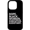 Dope Executive Assistant Career Culture Custodia per iPhone 14 Pro Dope Black Woman Assistente esecutivo afroamericano EA