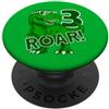 COOL DINOSAUR BIRTHDAY DESIGNS AND OUTFI 3 ANNI DINO ROAR DINOSAURIER 3° COMPLEANNO PopSockets PopGrip Adesivo