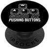 WASD Keyboard Funny Designs PC Gamer WASD bravo a premere pulsanti Gamers computer divertenti PopSockets PopGrip Adesivo