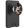 Librarian Ghost Book Lover Libro di lettura Ghost Skeleton Cat Moon Library PopSockets PopWallet per MagSafe