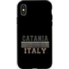 Italian born and Italy apparel Custodia per iPhone X/XS Retro Catania Italia
