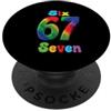 Maglietta Meme Divertente 67 Sei Sette 6 67 Sei Sette 6-7 Dolce Brainrot Italiano Meme Per Bambini PopSockets PopGrip Adesivo