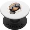 Manatees Manatee Lover Gifts Floaty Potato Manatee Sea Cow Ocean Animal Pun PopSockets PopGrip Adesivo