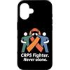 Cprs Warrior Gifts for Women and Men Custodia per iPhone 16 Cprs Awareness Month Orange Novembre Cprs