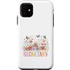 Admin Bloom Designs Custodia per iPhone 11 Assistente amministratore della macchina da scrivere floreale segretaria
