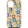generic Custodia per iPhone 12/12 Pro Motivo Boho Celeste Sole e Luna