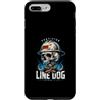 Electric Electrician Dog Lover Custodia per iPhone 7 Plus/8 Plus Linea certificata Dog Danger Lineman Life