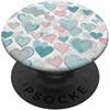 Pastel Hearts Love Pattern Gifts Cuore pastello modello giocoso rosa blu San Valentino PopSockets PopGrip Adesivo