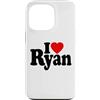 LOVE OF RYAN HEART APPAREL Custodia per iPhone 13 Pro T-shirt con nome personalizzato I Love Ryan