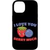 Fragole Frutta Fragole Abbigliamento Custodia per iPhone 14 I Love You Berry Much Lampone Frutti di bosco dolci Bambini