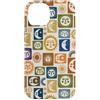 generic Custodia per iPhone 14 Motivo Boho Celeste Sole e Luna