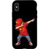 China Pride Wearables Custodia per iPhone X/XS Bandiera della Cina Dabbing Boy Patriotic Youth Design