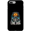 Electric Electrician Dog Lover Custodia per iPhone 7 Plus/8 Plus Linea certificata Dog Danger Lineman Life