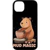 Pottery Capybara Outfit Custodia per iPhone 14 Plus Carino Capybara ama Potter Costume per hobby e animali