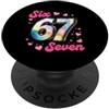 Maglietta Meme Divertente 67 Sei Sette 6 67 Sei Sette 6-7 Dolce Brainrot Italiano Meme Per Bambini PopSockets PopGrip Adesivo