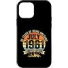 Vintage July 1961 65th Birthday Gifts Me Custodia per iPhone 12 mini Vintage 65 Compleanno Decorazioni Uomini 65 anni 1961 65° Compleanno