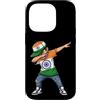 Bharat Vibes Custodia per iPhone 14 Pro Bandiera indiana Dab Boy Ashoka Chakra Pride