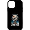 Electric Electrician Dog Lover Custodia per iPhone 12 mini Linea certificata Dog Danger Lineman Life