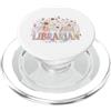 Enchanted Pages Collection Librarian Floral Books Butterfly Reader Design PopSockets PopGrip per MagSafe
