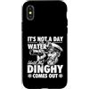 Pontoon Life Merch Custodia per iPhone X/XS Non è un giorno sull'acqua finché il mio gommone non esce