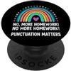Punctuation Matters Students School Punctuation Matters, Divertente Grammatica Insegnante Compiti PopSockets PopGrip Adesivo