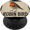 Robin Bird Outfit Grafica carina con pettirosso PopSockets PopGrip Adesivo