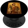 Icona di Santo Stefano Elegante icona cattolica di Santo Stefano PopSockets PopGrip Adesivo