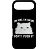 Funny Cat Lady Humor For Cat Lovers Custodia per iPhone Air Funny Cat I'm Here I'm Awake Sarcastic Cat Slogan Graphic