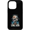 Electric Electrician Dog Lover Custodia per iPhone 13 Pro Linea certificata Dog Danger Lineman Life
