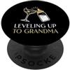 Expecting Grandma Designs Annuncio di gravidanza nonna livellamento fino alla nonna PopSockets PopGrip Adesivo