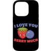 Fragole Frutta Fragole Abbigliamento Custodia per iPhone 14 Pro I Love You Berry Much Lampone Frutti di bosco dolci Bambini