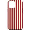 Y2K Retro Aesthetic Stripes Pattern Desi Custodia per iPhone 12 Pro Max Y2K Cherry Red Burro Giallo Vintage Stripe Design Estetico