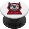 Scottish Terrier Puppy Lover PS Patriot Scottish Terrier Closeup Ritratto US Flag Occhiali da sole PopSockets PopGrip Adesivo