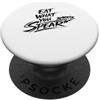 Pesca subacquea Spearo Apnea Diver Spear Eat what ou Spear per cacciatore subacqueo di pesca PopSockets PopGrip Adesivo