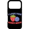 Fragole Frutta Fragole Abbigliamento Custodia per iPhone 17 Pro I Love You Berry Much Lampone Frutti di bosco dolci Bambini