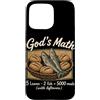 Christian Scripture Inspirational Bible Custodia per iPhone 15 Pro Max La matematica di Dio 5 Pagnotte 2 Pesce 5000 Pasti Cristiano Gesù Bibbia
