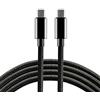 everActive Cavo USB-C PD in nylon con supporto di ricarica rapida da 60 W, Power Delivery 3 A, lunghezza 100 cm, modello: CBB-1PD3