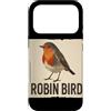 Robin Bird Outfit Custodia per iPhone 17 Pro Grafica carina con pettirosso