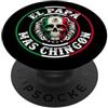 Mexican Sugar Skull Halloween Day of The Chingón Family Cinco De Mayo Matchin Couple Mexican Souvenir PopSockets PopGrip Adesivo